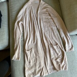 Barefoot dreams cozy lite cardigan color dusty rose